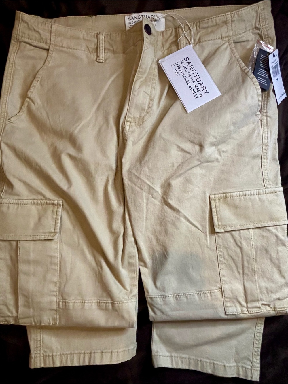 Sanctuary Beige Utility Cargo Pants